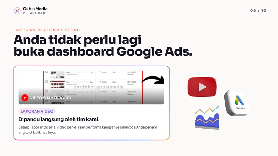 Hasil kampanye Google Ads 6