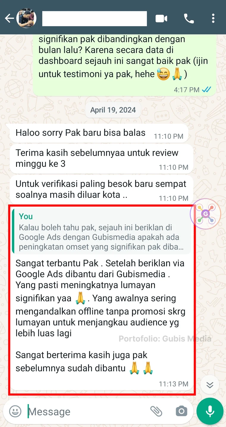 Testimoni klien 3